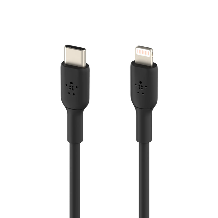 Cablu de date Belkin USB-C la Lightning, 1m, Negru - iSTYLE RO