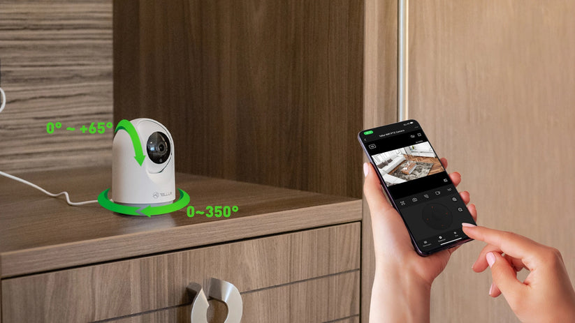 Camera de supraveghere Tellur Smart Wi-Fi Interior, 3MP, UltraHD, PTZ, Autotraking, Night Vision, Detectarea miscarilor, Two-Way Audio, Alarma sonora, Pan 360 grade, Control Vocal, Stocare Cloud, Alb - iSTYLE RO