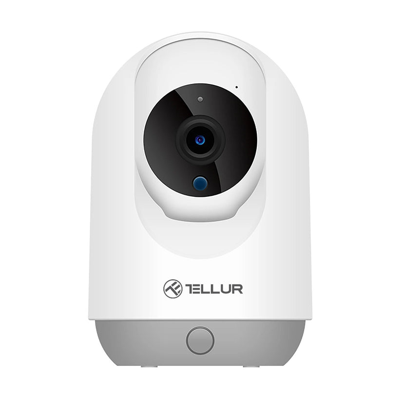 Camera de supraveghere Tellur Smart Wi-Fi Interior, 3MP, UltraHD, PTZ, Autotraking, Night Vision, Detectarea miscarilor, Two-Way Audio, Alarma sonora, Pan 360 grade, Control Vocal, Stocare Cloud, Alb - iSTYLE RO
