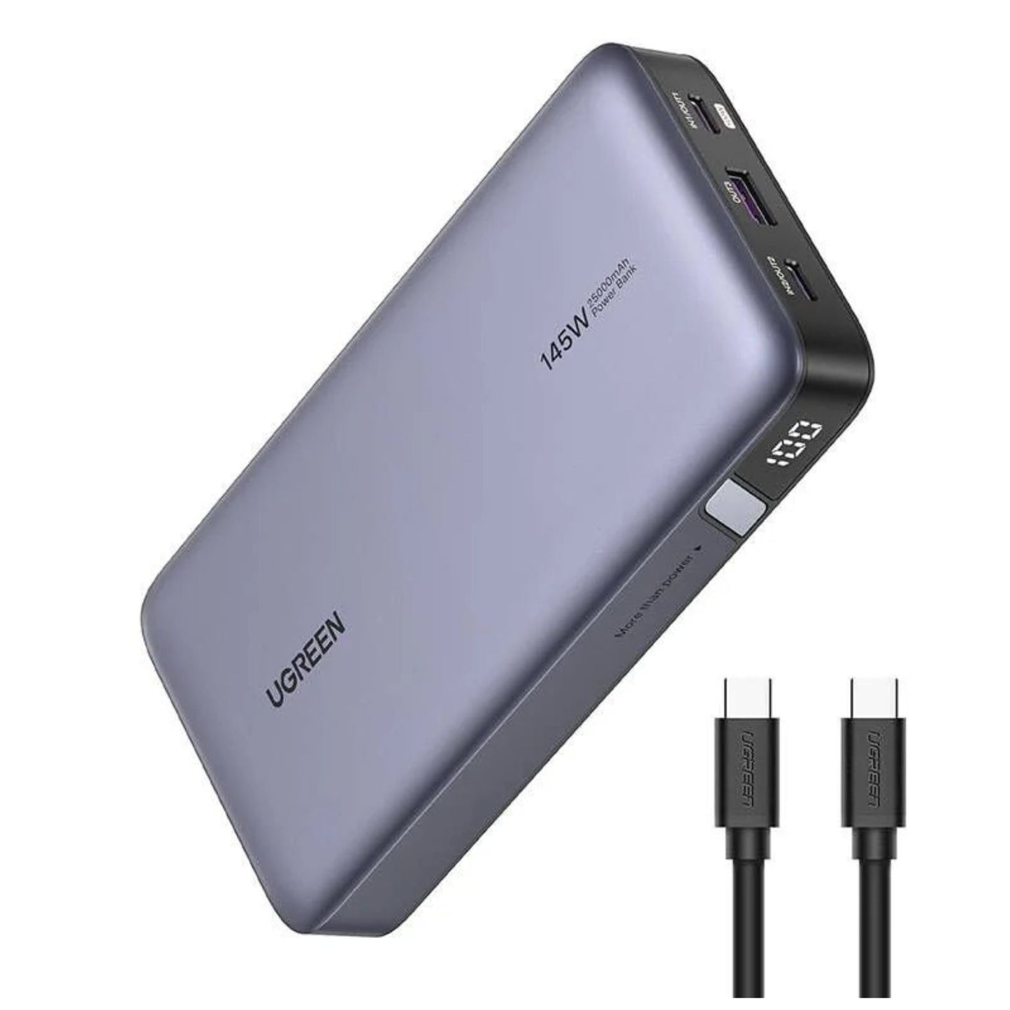 Baterie externa UGREEN 25000 mAh, 145W, USB-C USB-A, Gri