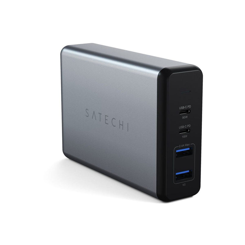 Adaptor priza Satechi 108W TYPE-C MultiPort Travel Charger (1x USB-C PD,2x USB3.0,1xQualcomm 3.0) - Space Gray - iSTYLE RO