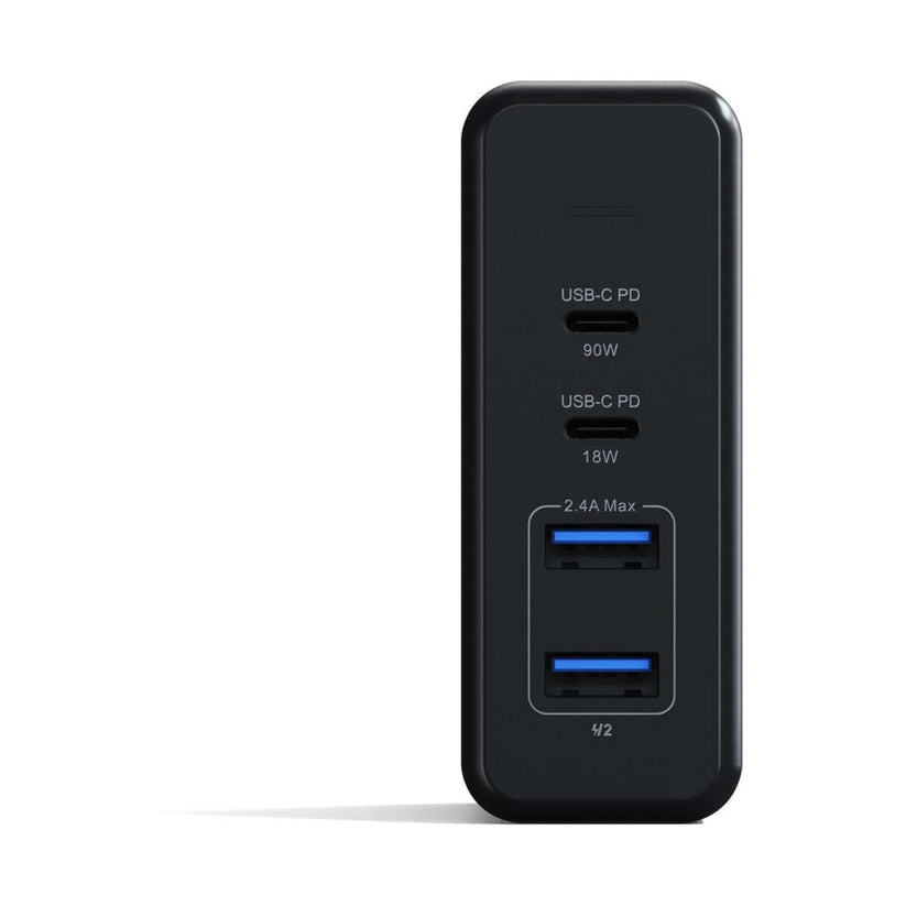 Adaptor priza Satechi 108W TYPE-C MultiPort Travel Charger (1x USB-C PD,2x USB3.0,1xQualcomm 3.0) - Space Gray - iSTYLE RO
