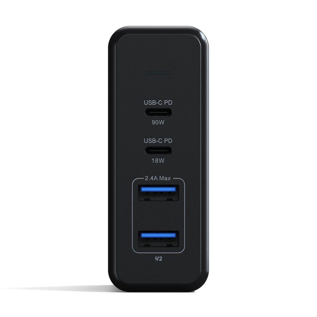 Adaptor priza Satechi 108W TYPE-C MultiPort Travel Charger (1x USB-C PD,2x USB3.0,1xQualcomm 3.0) - Space Gray - iSTYLE RO