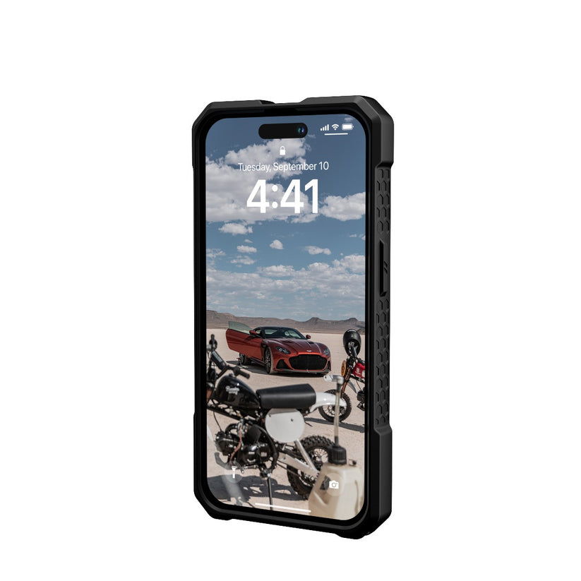 Resigilat: Husa de protectie UAG Monarch cu MagSafe pentru iPhone 14 Pro, Negru - iSTYLE RO