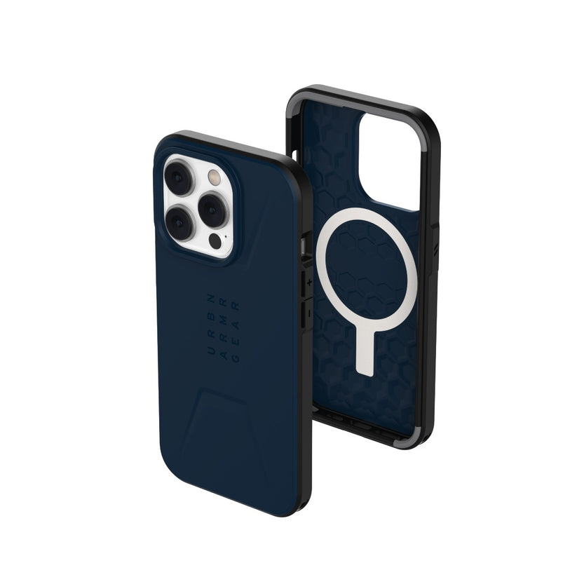 Husa de protectie UAG Civilian cu MagSafe pentru iPhone 14 Pro, Albastru - iSTYLE RO