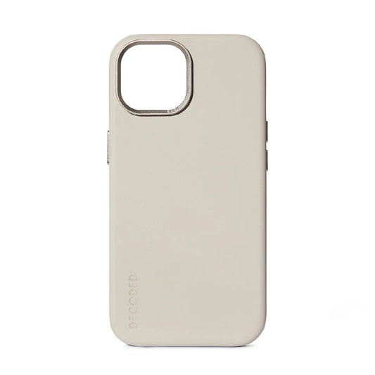 Husa de protectie Decoded cu MagSafe pentru iPhone 15, Piele, Bej - iSTYLE RO