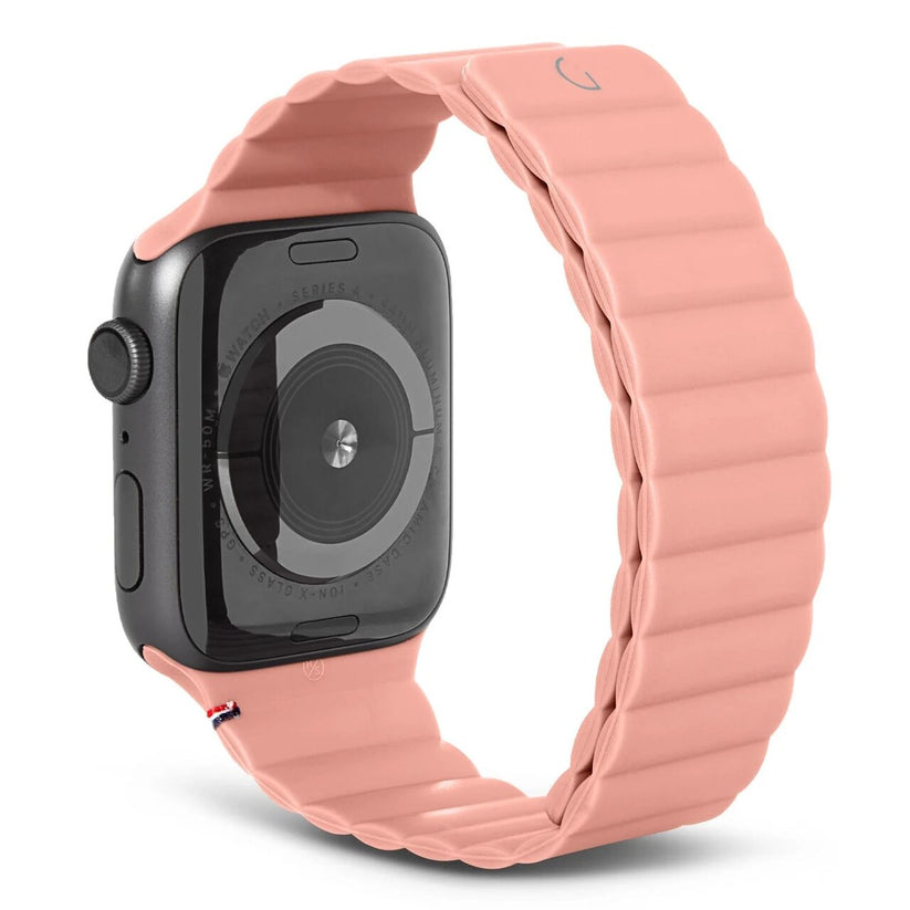 Curea magnetică DECODED pentru Apple Watch 38/40/41mm, Silicon Roz - iSTYLE RO
