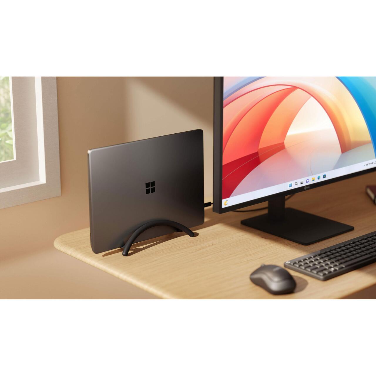 Suport Twelve South BookArc Flex, suport vertical laptop/MacBook, pentru birou, compatibil laptopuri pana la 14”, grosime max. 2.5 cm (1”), Negru