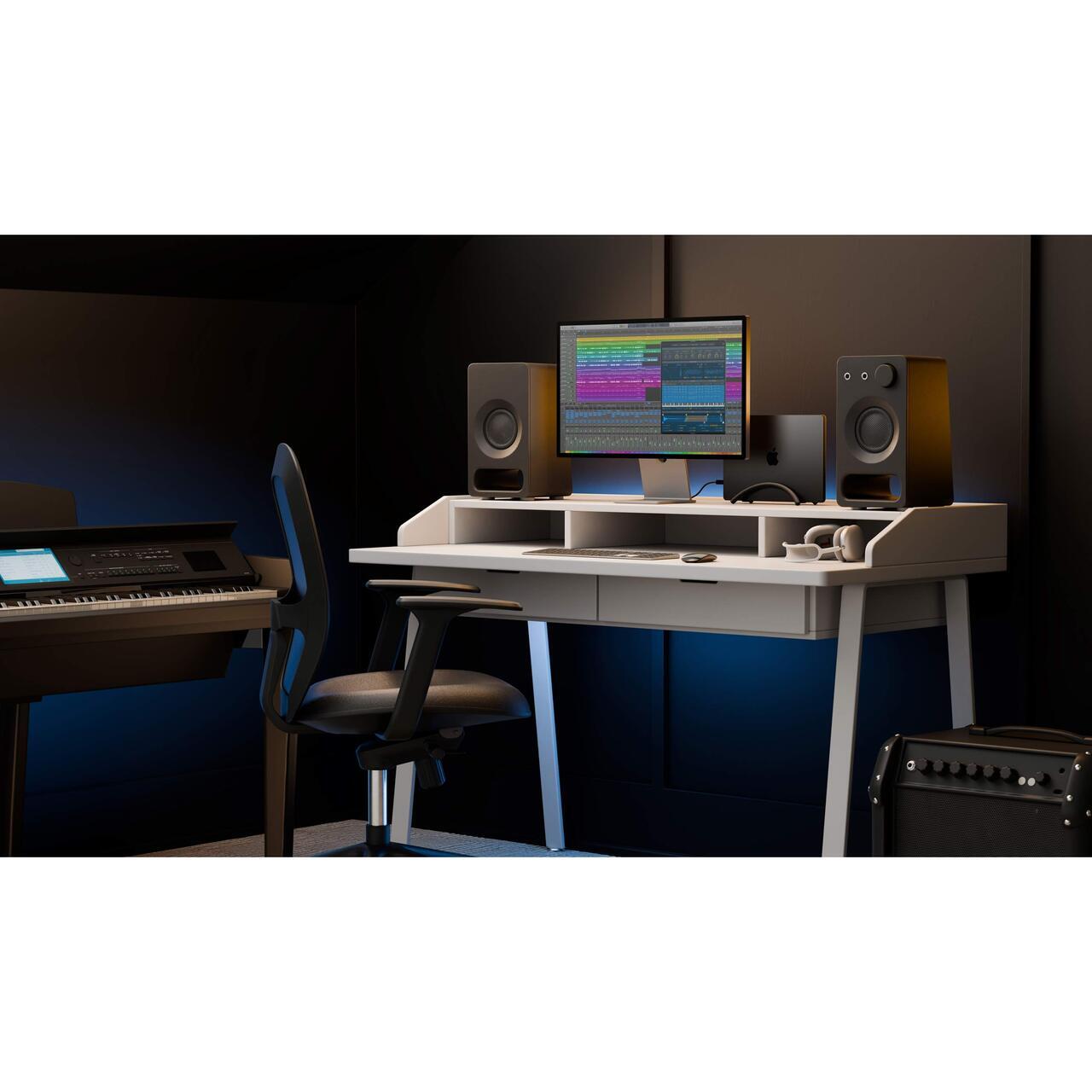Suport Twelve South BookArc Flex, suport vertical laptop/MacBook, pentru birou, compatibil laptopuri pana la 14”, grosime max. 2.5 cm (1”), Negru