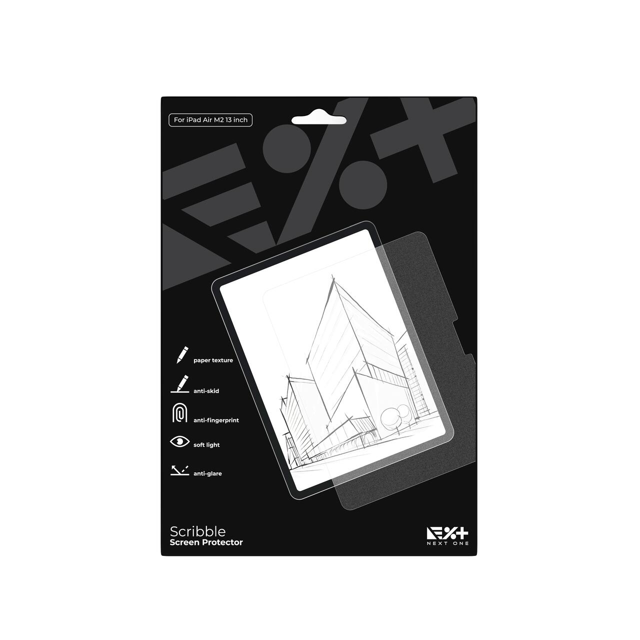 Folie de protecție Next One pentru iPad Air 13" M2, textură de hârtie - iSTYLE RO