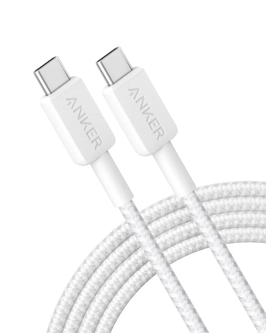 Cablu de date Anker 322 USB-C 0.91m alb