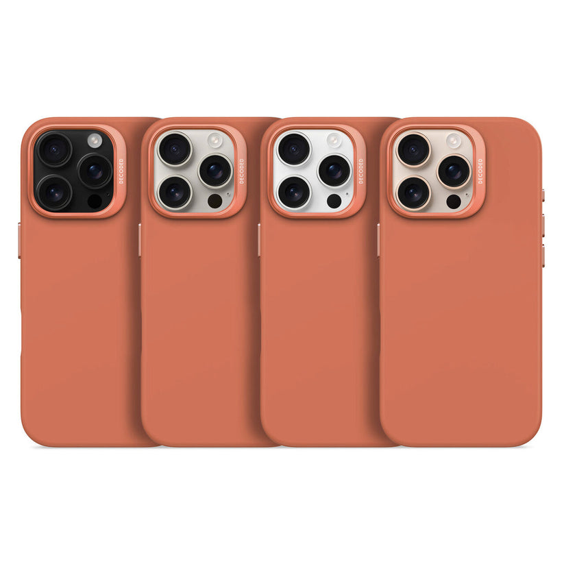 Husa de protectie DECODED din silicon pentru iPhone 16 Pro, Portocaliu - iSTYLE RO