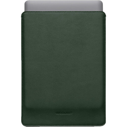 Husa de protectie Woolnut pentru MacBook Pro 13" / MacBook Air, Piele, Verde - iSTYLE RO