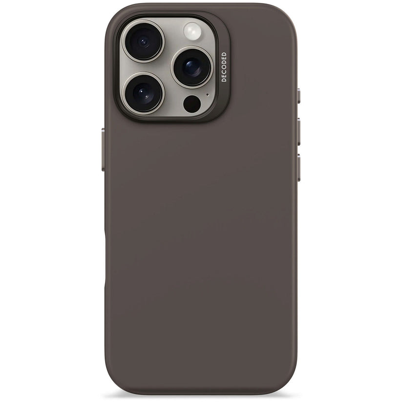 Husa de protectie DECODED din silicon pentru iPhone 16 Pro, Maro - iSTYLE RO