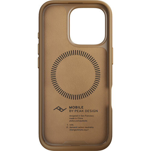 Husa de protectie Peak Design Everyday Case pentru iPhone 16 Pro, Maro - iSTYLE RO