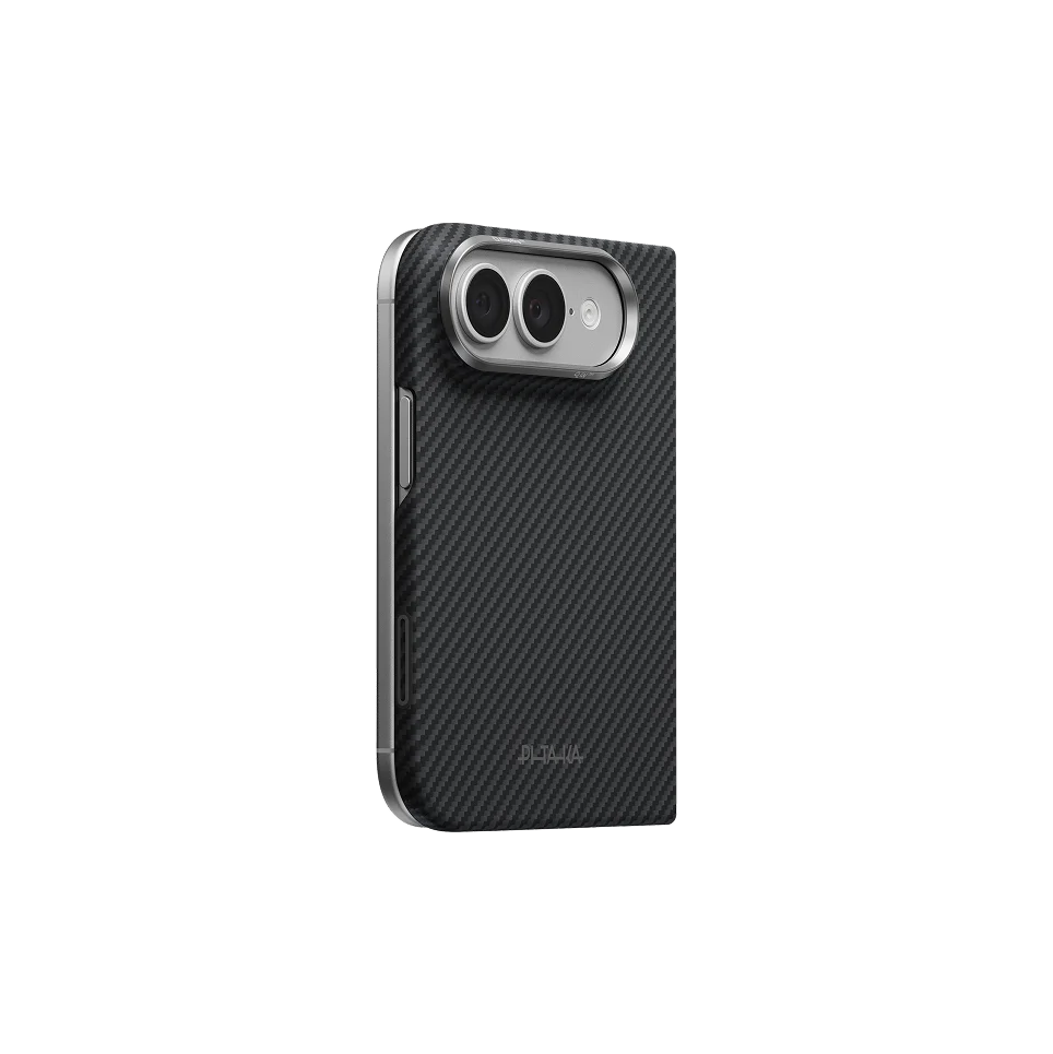 Husa de protectie PITAKA pentru iPhone Duo, Negru/Gri