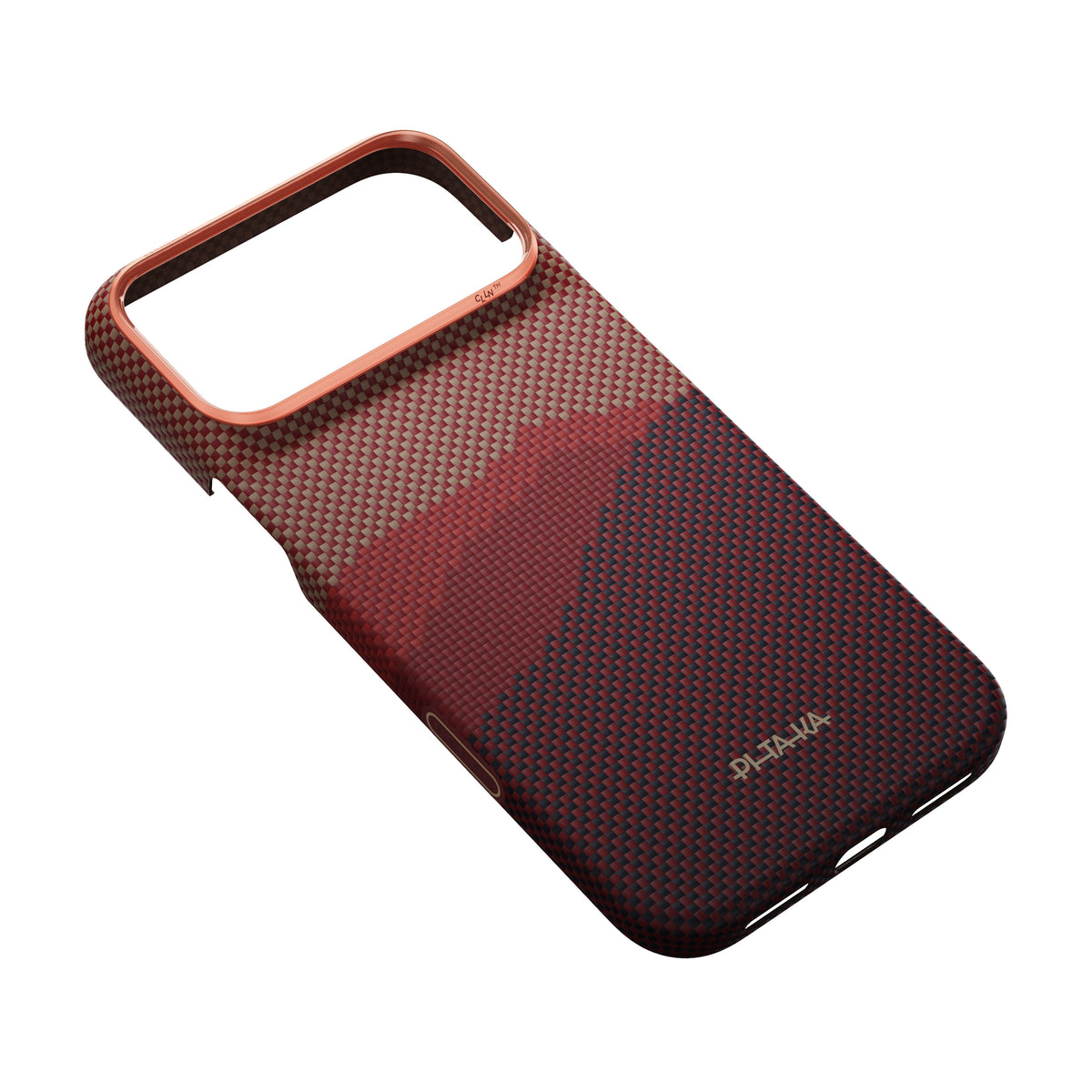Husa de protectie PITAKA pentru iPhone 18 Pro, Caramiziu