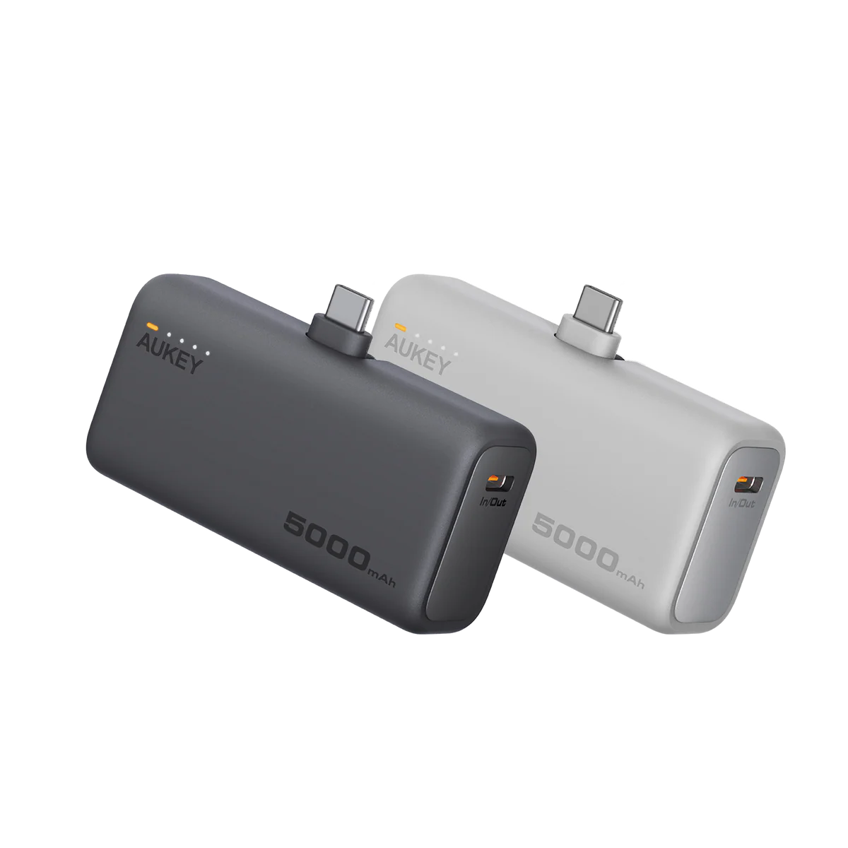 Baterie externa AUKEY Spark Mini, 5000 mAh, USB-C, Gri