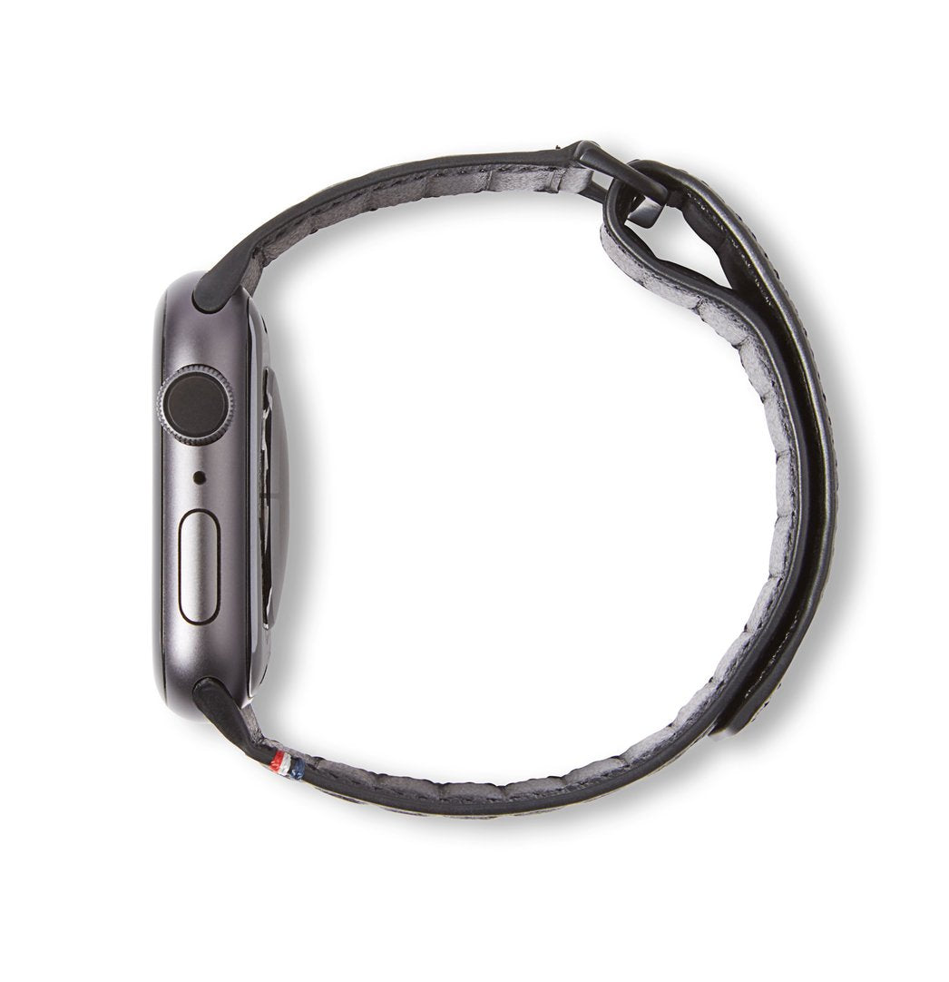 Curea Decoded Traction Strap pentru Apple Watch 45/44/42 mm, Piele, Negru - iSTYLE RO