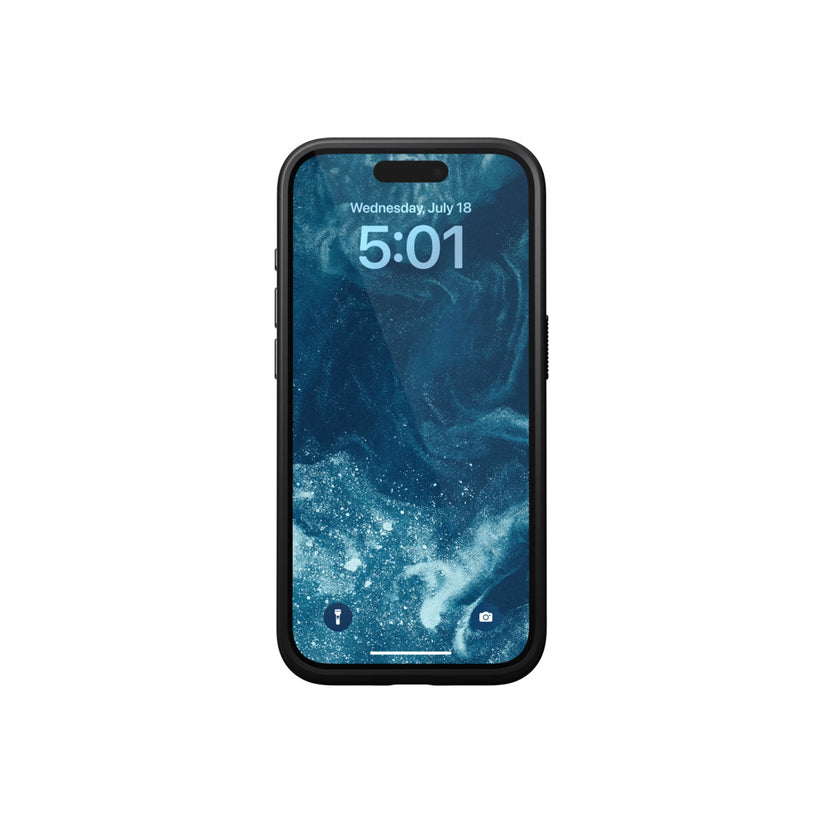 Husa de protectie Nomad Modern pentru iPhone 15 Pro, Piele, Negru - iSTYLE RO