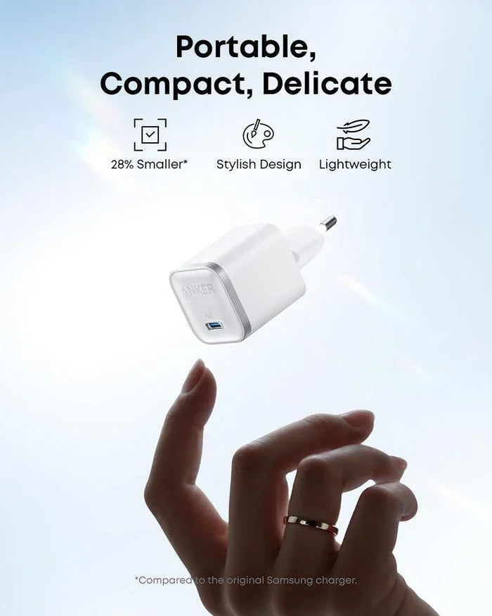 Adaptor priza Anker Nano 45W Super Fast Charger USB-C Alb (cablu 1.8m inclus)