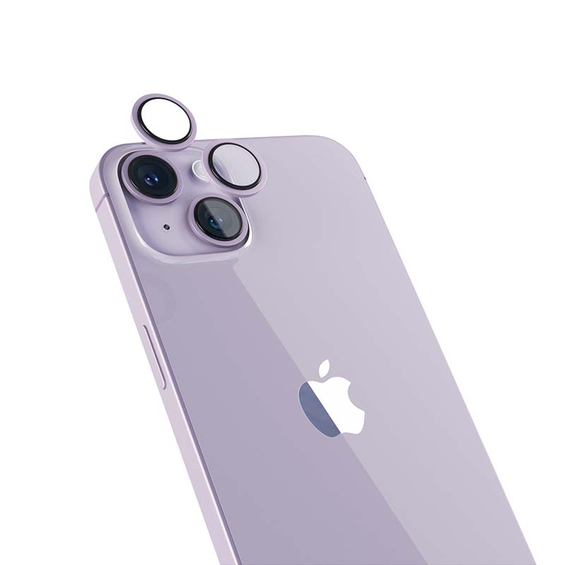 Folie de protectie camera foto pentru iPhone 14 si iPhone 14 Plus, Purple - iSTYLE RO