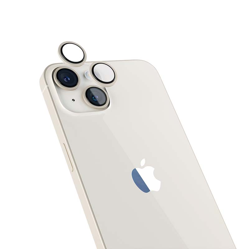 Folie de protectie camera foto pentru iPhone 14 si iPhone 14 Plus, Starlight - iSTYLE RO