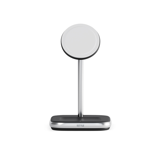 Statie de incarcare ISTYLE 2 in 1 MagSafe Wireless, Negru - iSTYLE RO