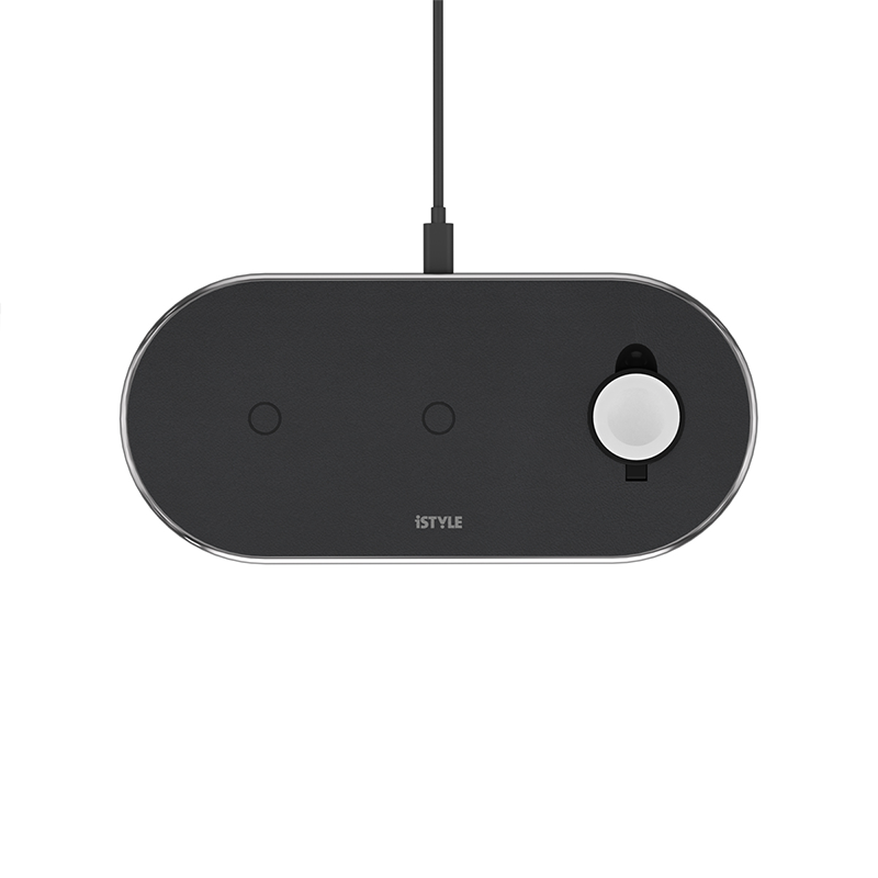 Statie de incarcare ISTYLE Wireless Charging Base 3in1, Space Grey - iSTYLE RO