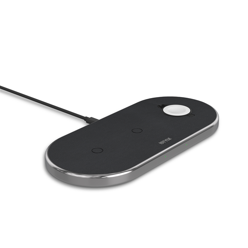 Statie de incarcare ISTYLE Wireless Charging Base 3in1, Space Grey - iSTYLE RO
