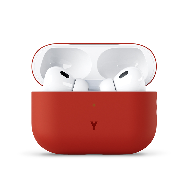 Husa de protectie iSTYLE pentru AirPods Pro 2, Silicon, Rosu - iSTYLE RO