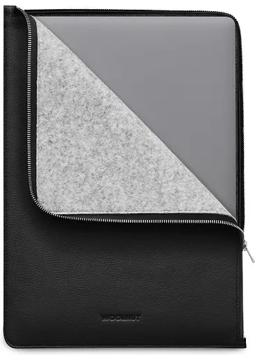 Husa de protectie Woolnut pentru MacBook Pro 16", Negru, Piele - iSTYLE RO