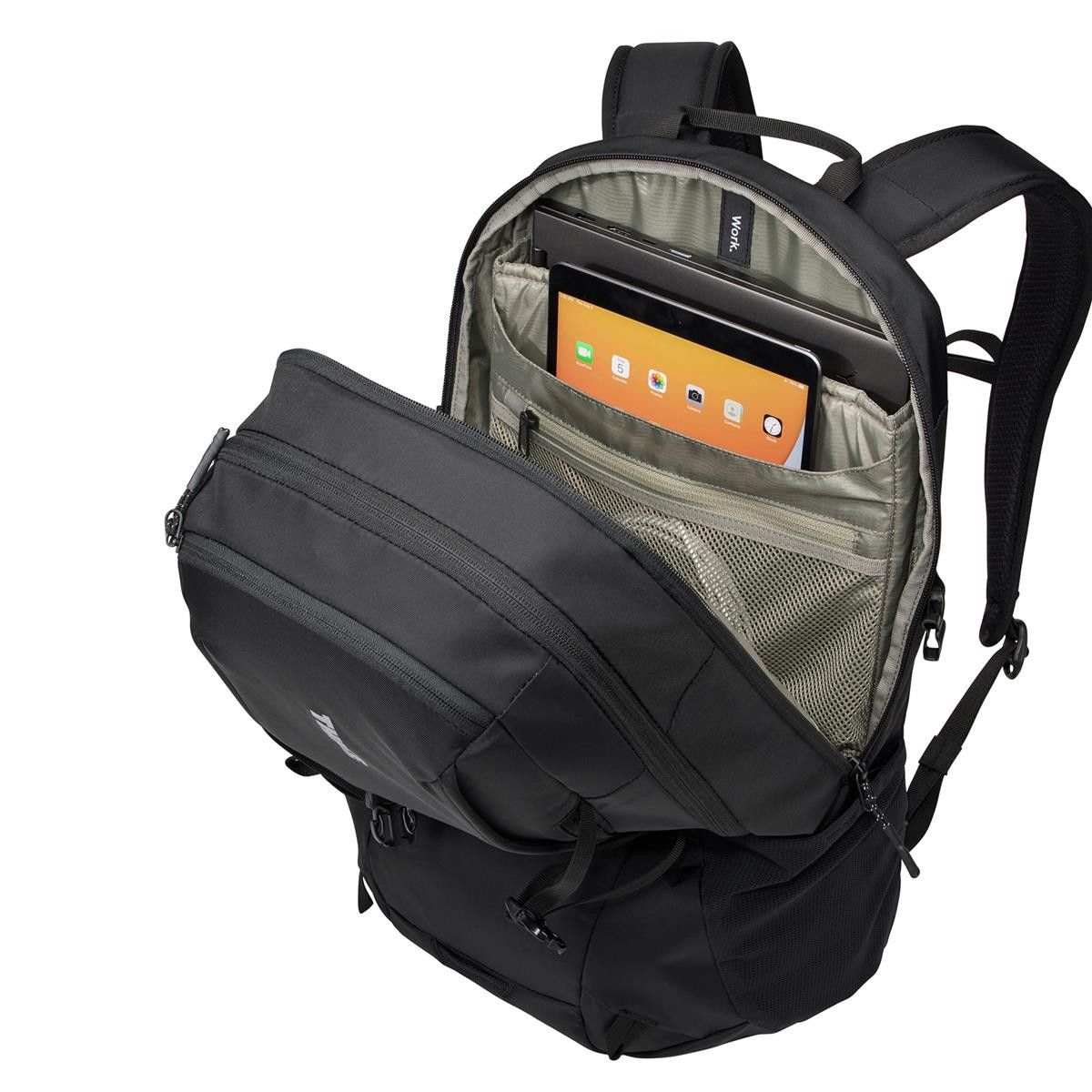 Rucsac urban cu compartiment laptop, Thule, EnRoute, 23L, Black (model 2022) - iSTYLE RO