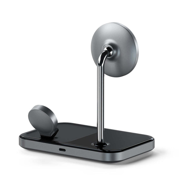 Incarcator Wireless Satechi 3-in-1, Magnetic, USB-C, Negru - iSTYLE RO