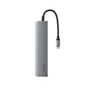 Adaptor hub iSTYLE 6 in1 Multimedia Hub 8K cu USB-C connector, Gri - iSTYLE RO
