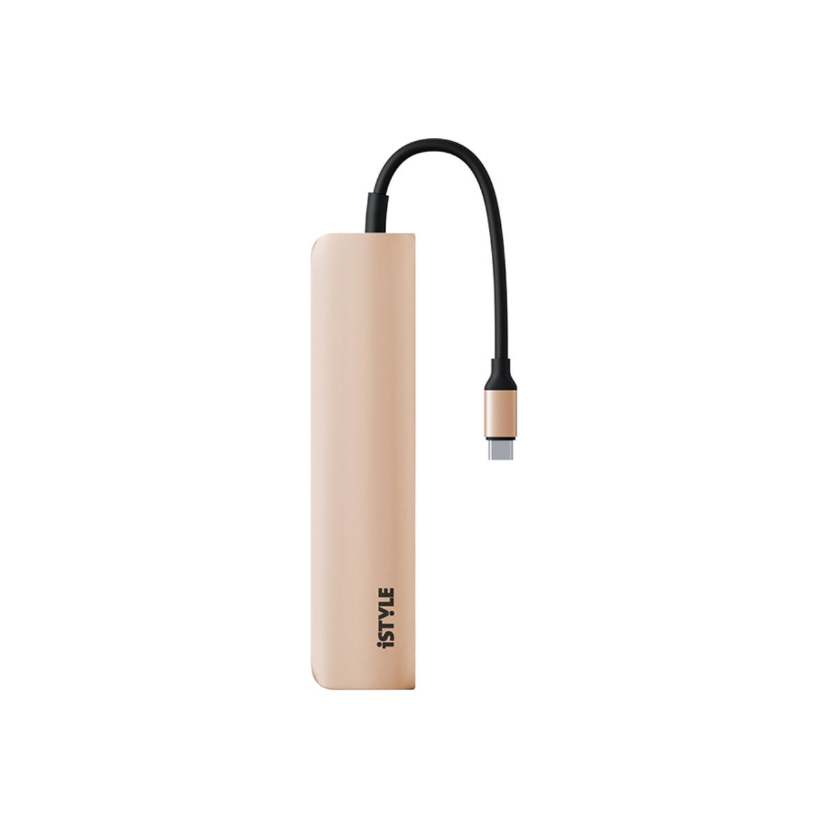 Adaptor iStyle 6in1 Aluminium Hub 8K cu USB-C connector, Auriu - iSTYLE RO