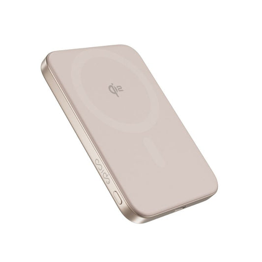Baterie externa Qi2 EPICO, 5.000 mAh, Bej Titan