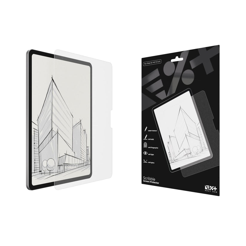 Folie de protecție Next One pentru iPad Air 13" M2, textură de hârtie - iSTYLE RO