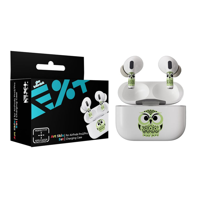 Skin NEXT ONE pentru AirPods Pro - Bufnita fosforescenta - iSTYLE RO