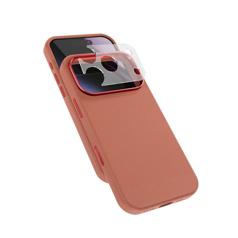 Husa de protectie EPICO pentru iPhone 18 Pro Max, SolidWoven, Caramiziu