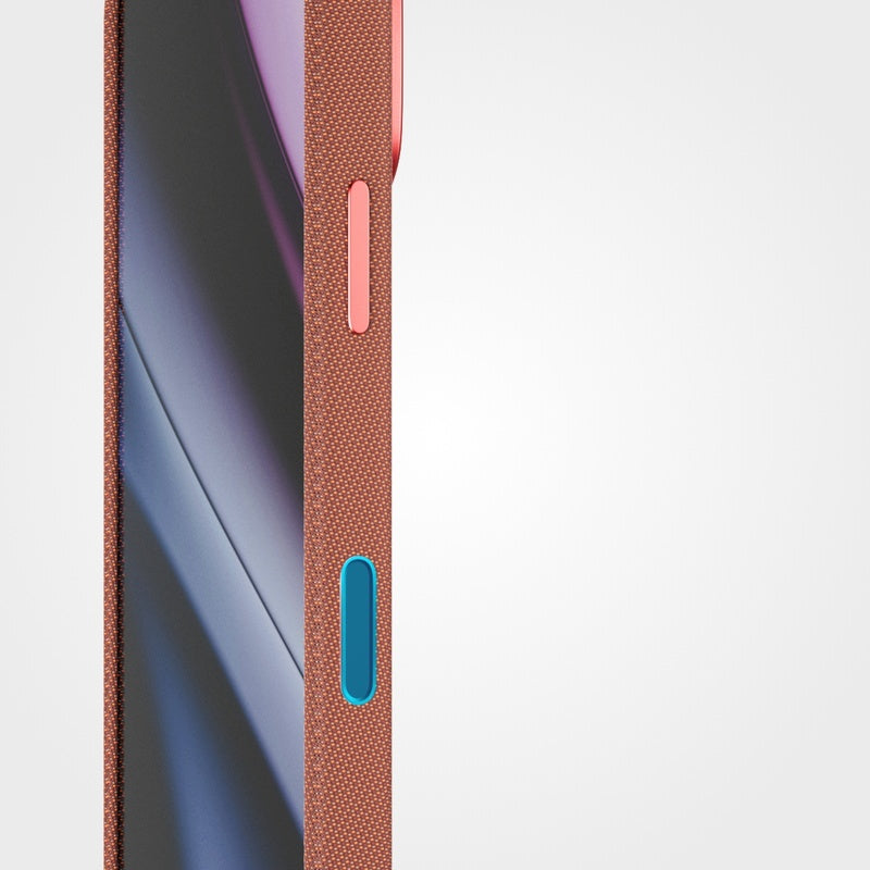 Husa de protectie EPICO pentru iPhone 18 Pro Max, SolidWoven, Caramiziu