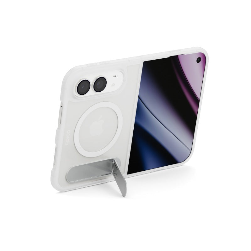 Husa de protectie EPICO pentru iPhone DUO cu stand, Alb