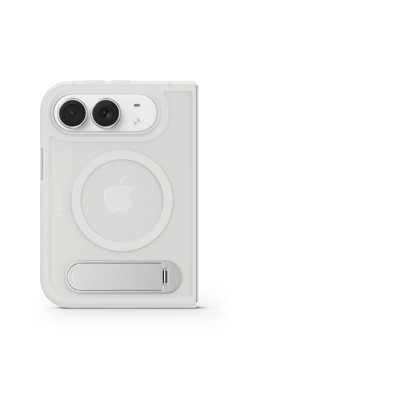 Husa de protectie EPICO pentru iPhone DUO cu stand, Alb