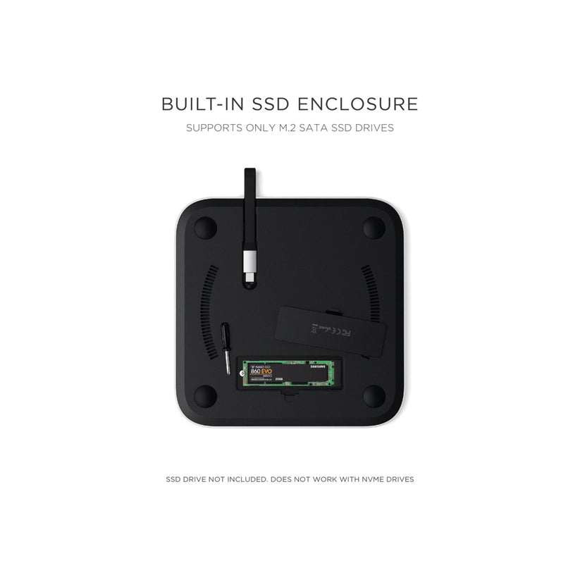 Stand și hub pentru Mac Mini / Studio cu carcasă SSD NVMe - iSTYLE RO