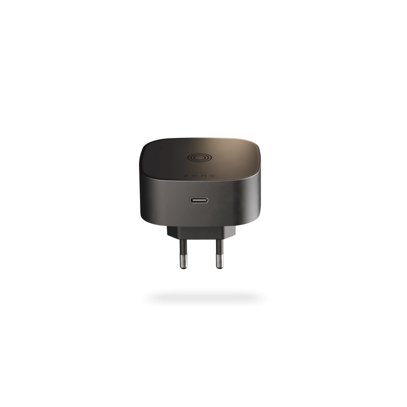 Adaptor priza ZENS cu incarcare wireless, Negru - iSTYLE RO