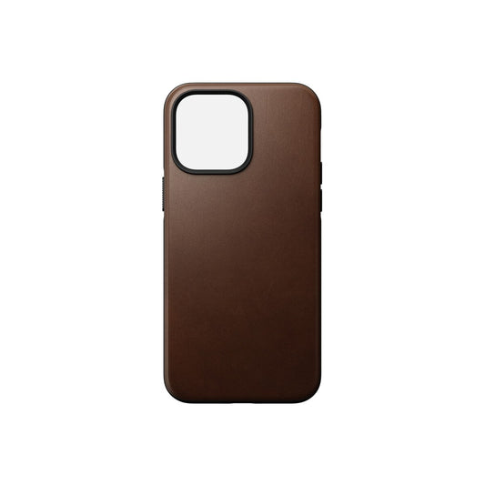Husa de protectie Nomad Modern cu MagSafe pentru iPhone 14, Piele, Maro - iSTYLE RO