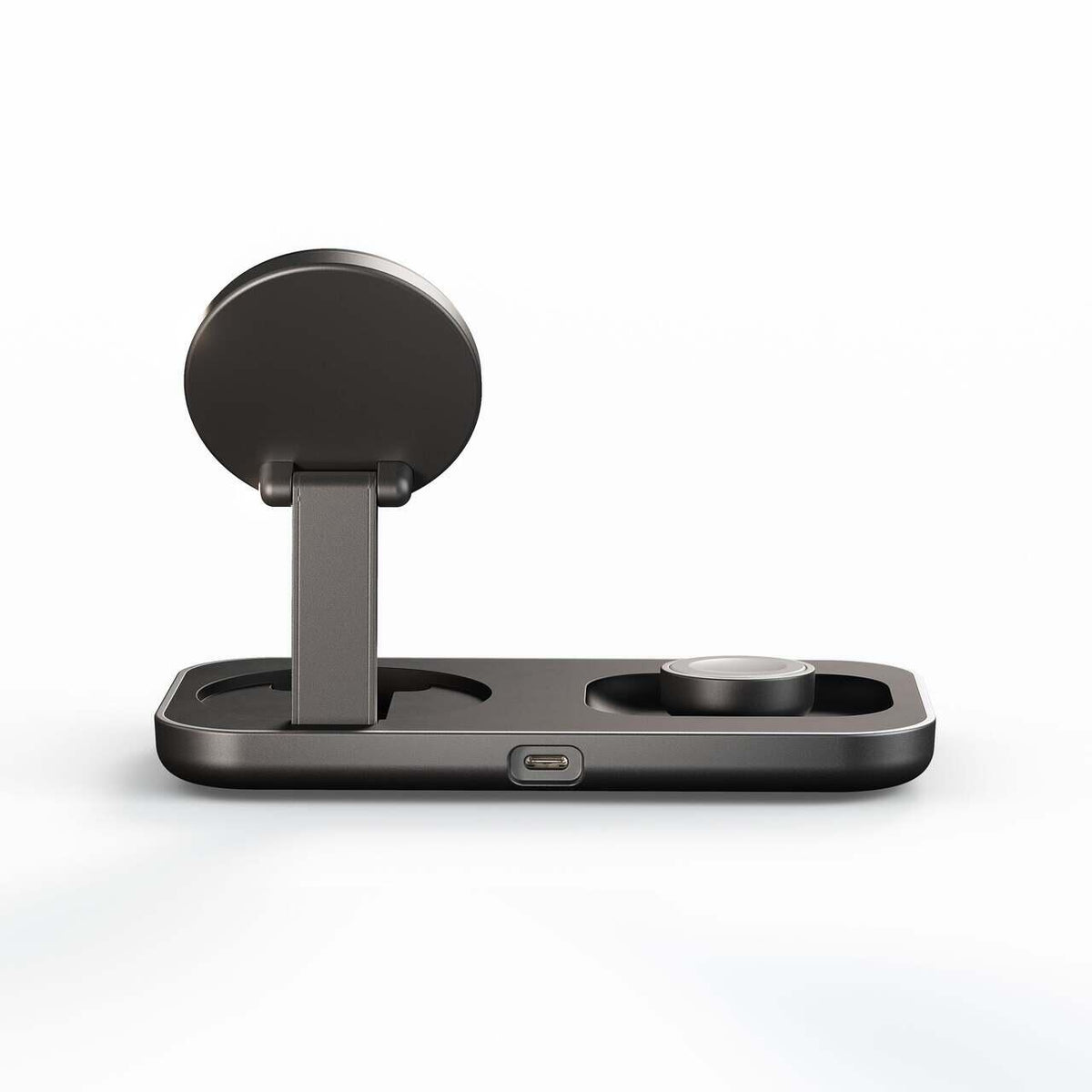 Incarcator wireless pliabil ZENS Duo Charger Pro 3, 3-in-1, Qi 2.2, Negru