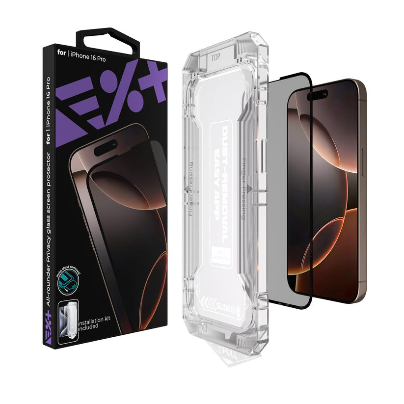 Folie de protectie din sticla privacy NEXT ONE pentru iPhone 16 Pro - iSTYLE RO