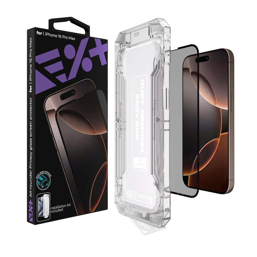 Folie de protectie din sticla privacy NEXT ONE pentru iPhone 16 Pro Max - iSTYLE RO