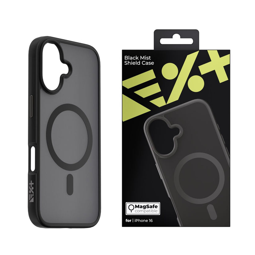 Husa de protectie NEXT ONE Mist Shield cu MagSafe pentru iPhone 16, Negru - iSTYLE RO